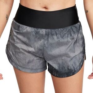 NWT Nike Trail Repel Mid-Rise Brief-Lined 3in Running Shorts~Med~$75~Black+Gray